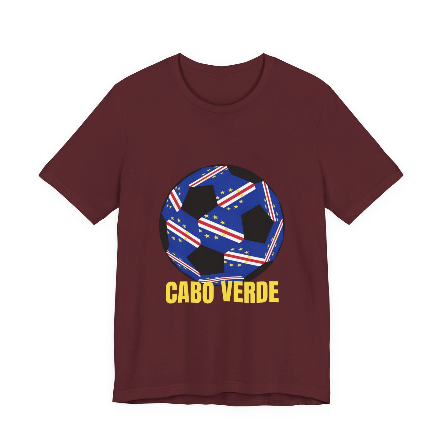 Cabo Verde Fan Specialty Soccer Ball Design T Shirt