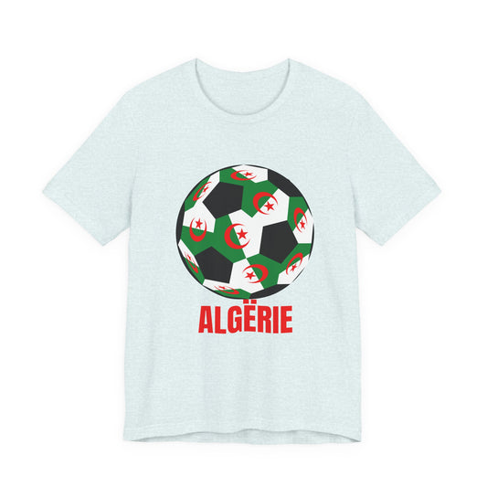 ALGËRIE Fan Specialty Soccer Ball Design T Shirt
