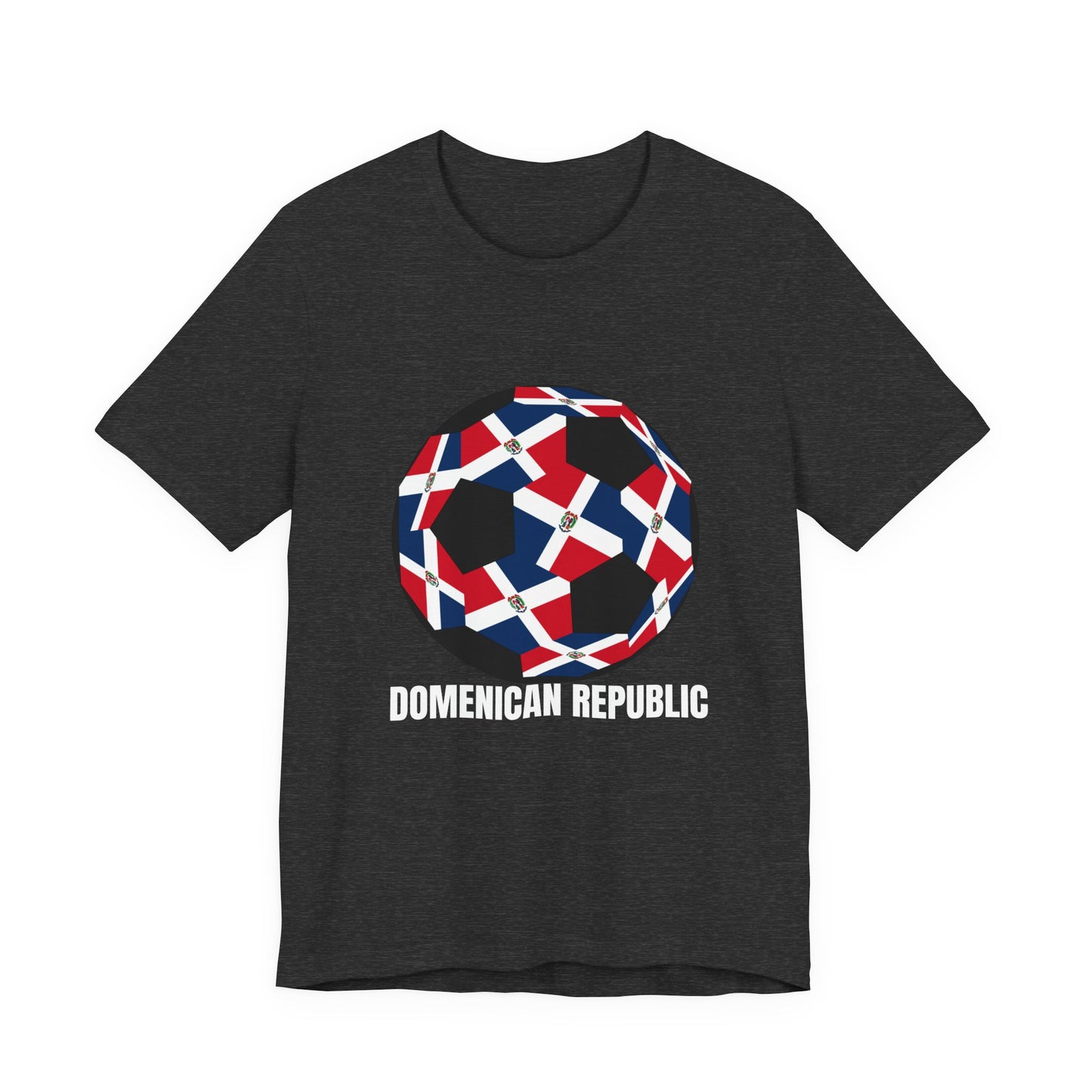 Domenican Republic Fan Specialty Soccer Ball Design T Shirt