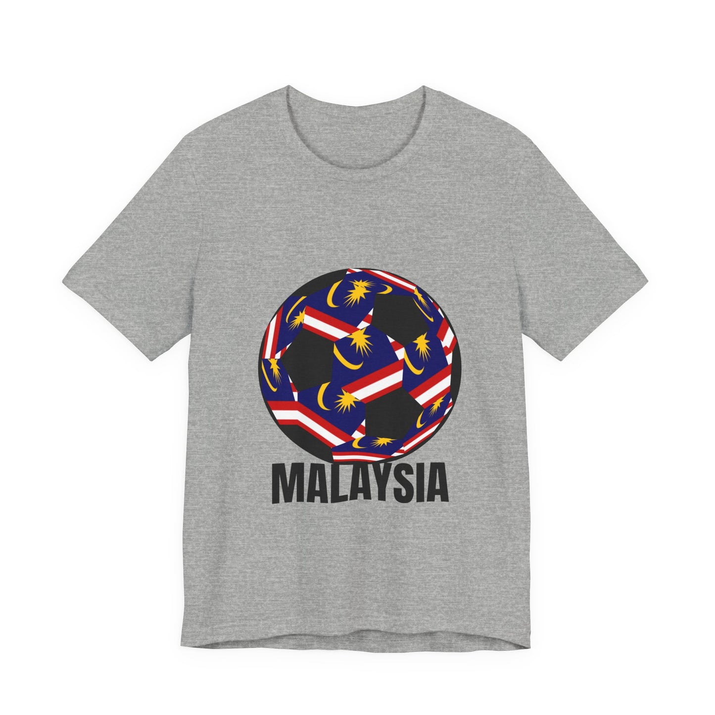 Malaysia Fan Specialty Soccer Ball Design T Shirt