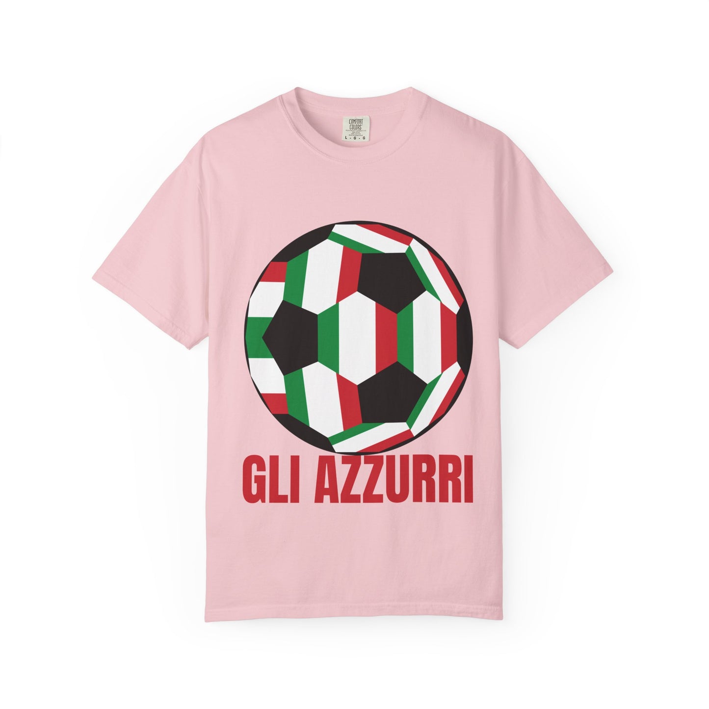 Gli Azzurri Fan Specialty Soccer Ball Design T Shirt