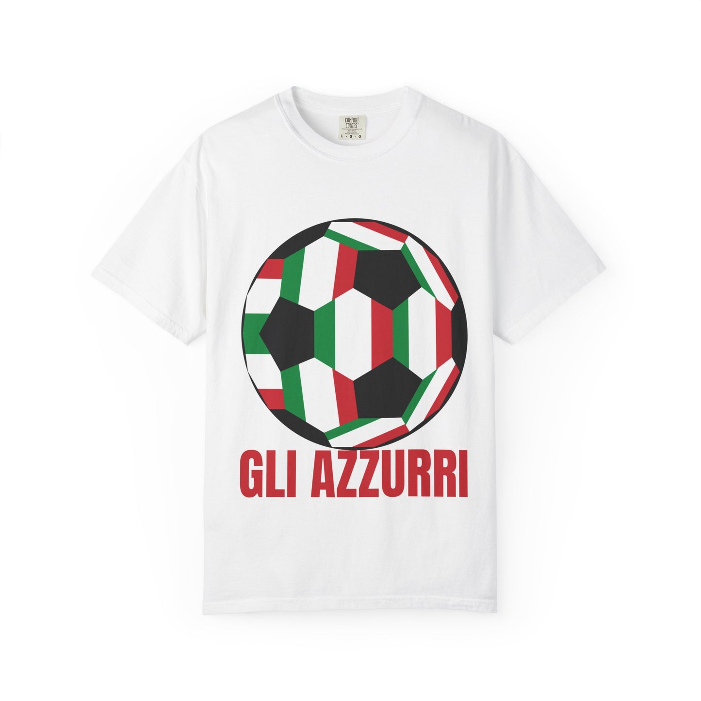 Gli Azzurri Fan Specialty Soccer Ball Design T Shirt
