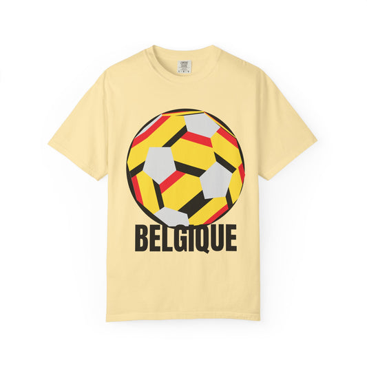 Belgique Fan Specialty Soccer Ball Design T Shirt