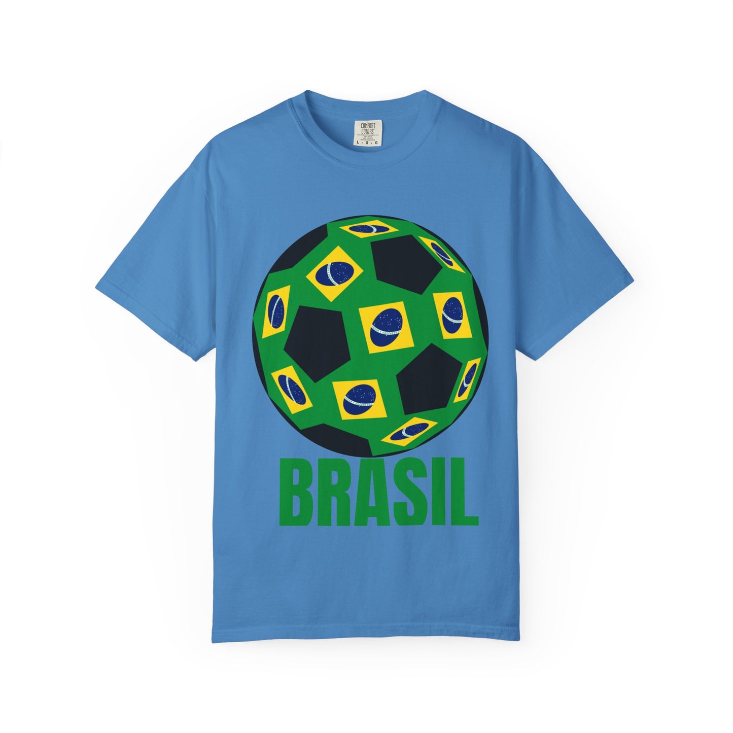 Brasil Fan Specialty Soccer Ball Design T Shirt
