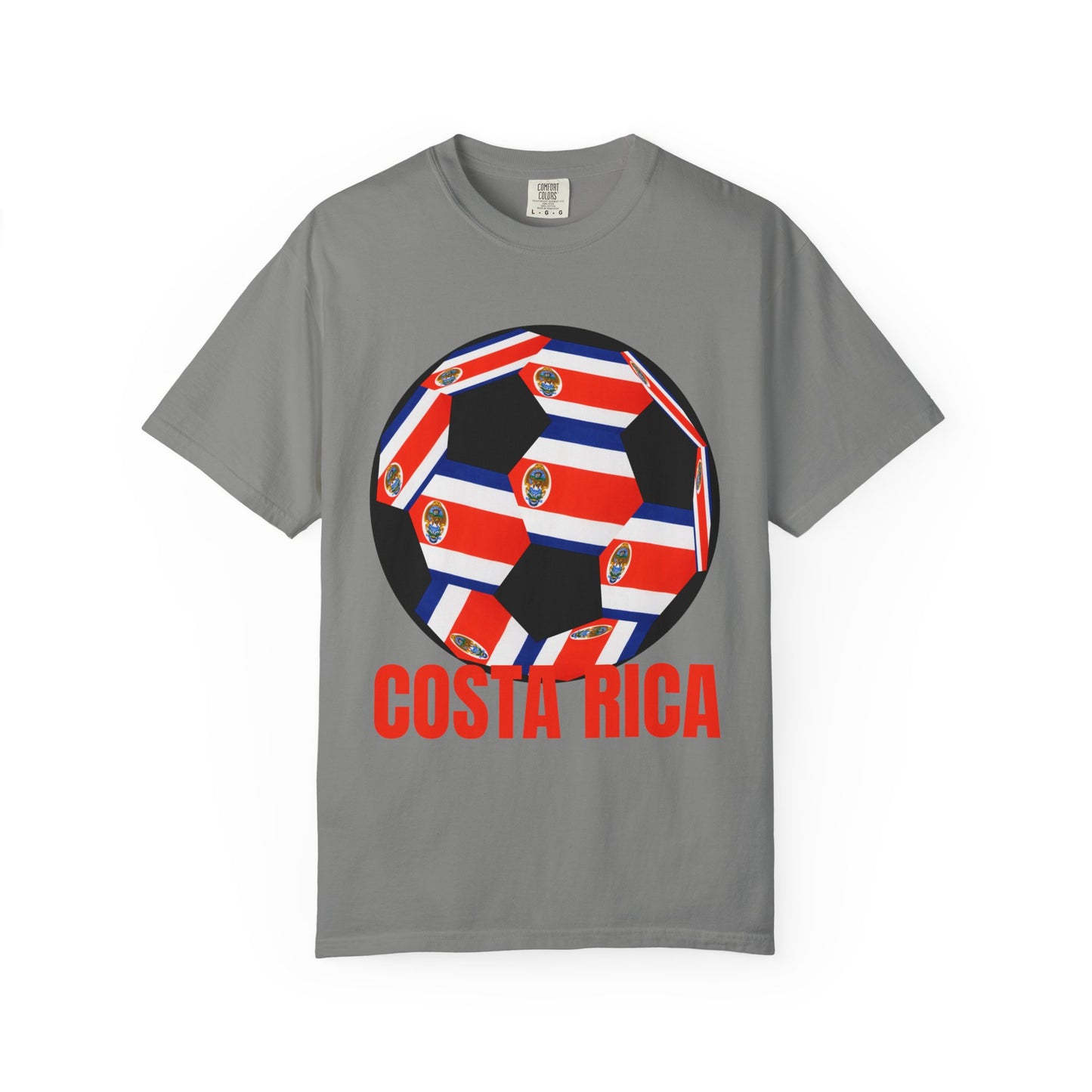 Costa Rica Fan Specialty Soccer Ball Design T Shirt
