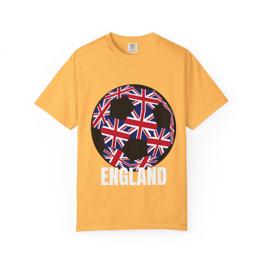 English Style Specialty Soccer Ball Design T Shirt