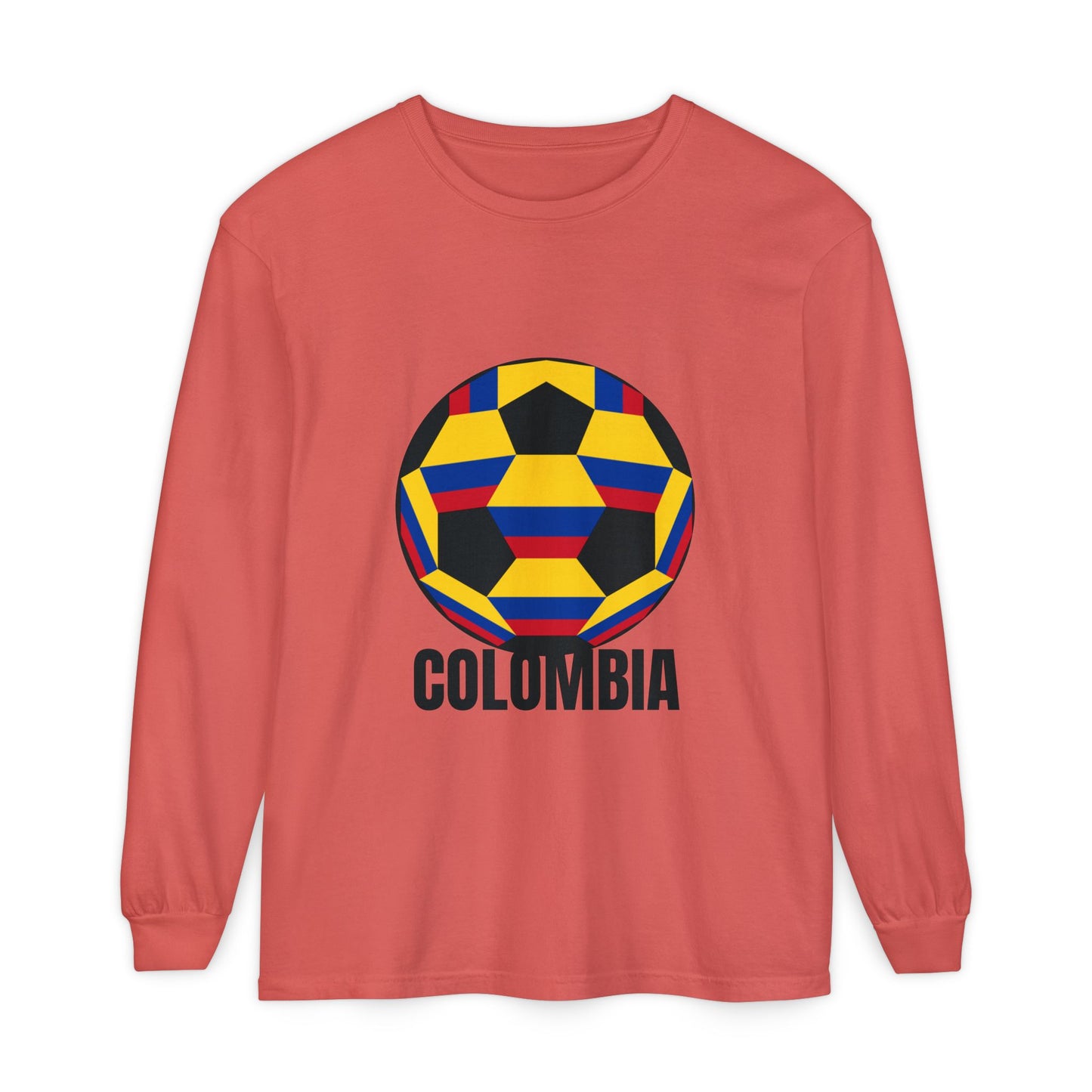 Columbia Fan Specialty Soccer Ball Design Long Sleeve Tee