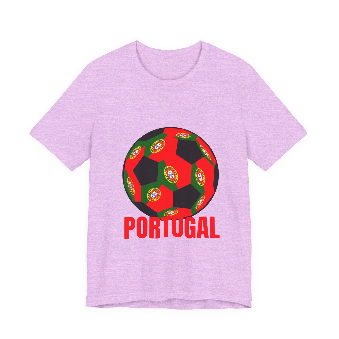 Portugal Fan Specialty Soccer Ball Design T Shirt