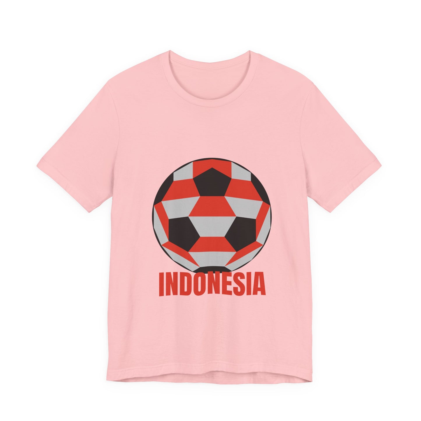 Indonesia Fan Specialty Soccer Ball Design T Shirt