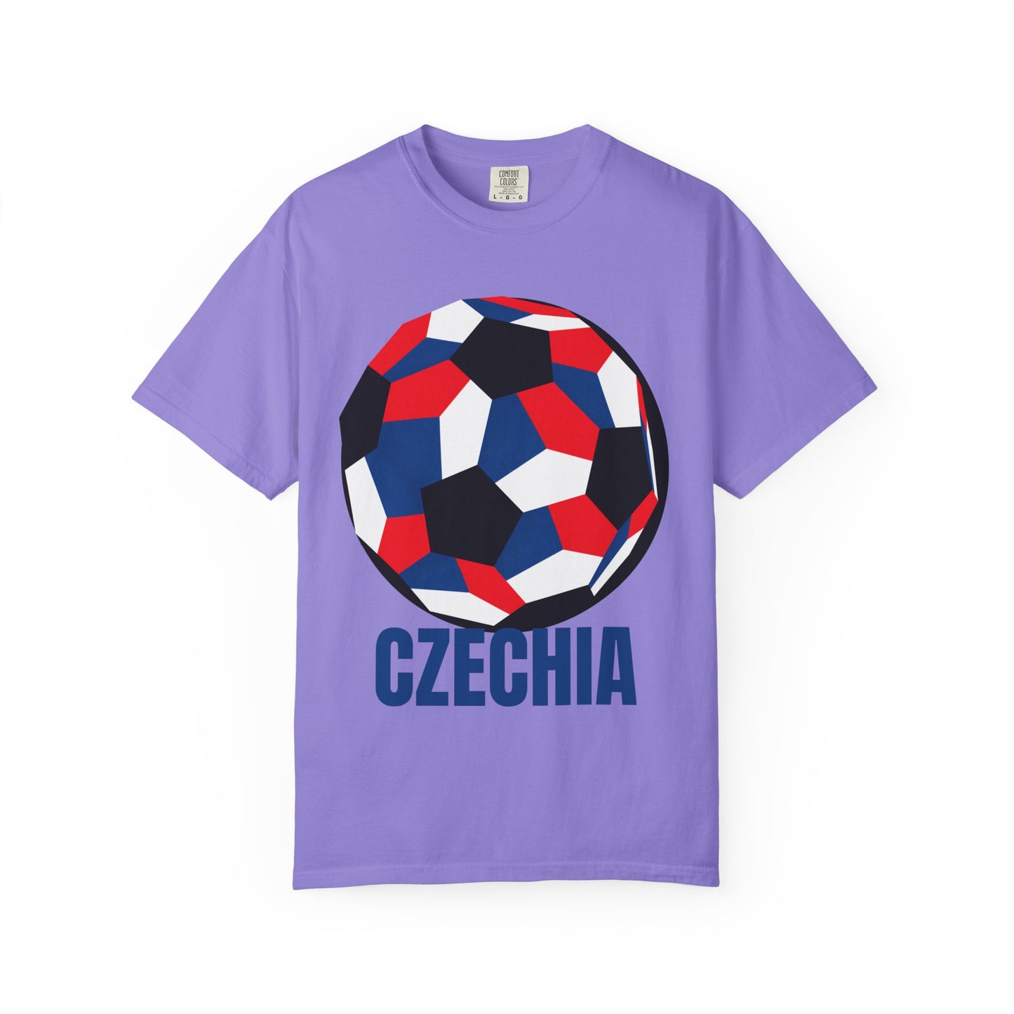 Czechia Fan Specialty Soccer Ball Design T Shirt