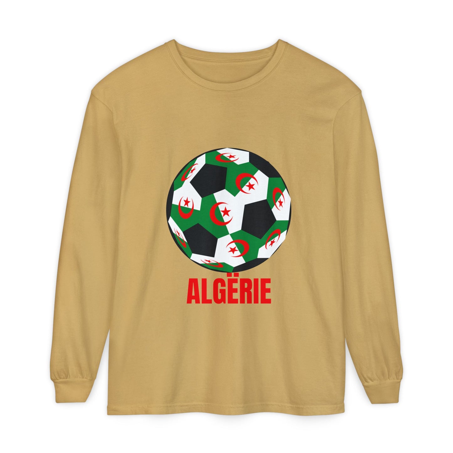 ALGËRIE Fan Specialty Soccer Ball Design T Shirt