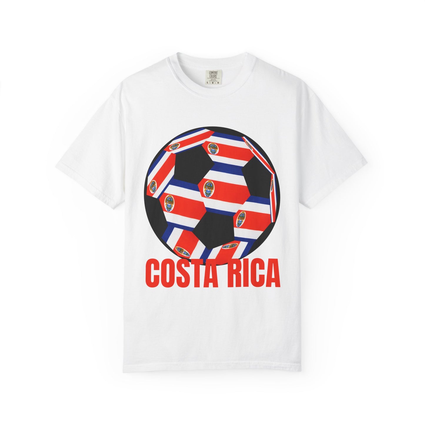 Costa Rica Fan Specialty Soccer Ball Design T Shirt