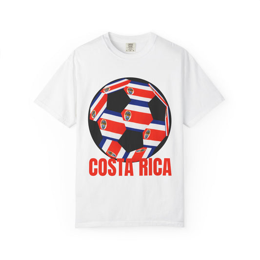 Costa Rica Fan Specialty Soccer Ball Design T Shirt
