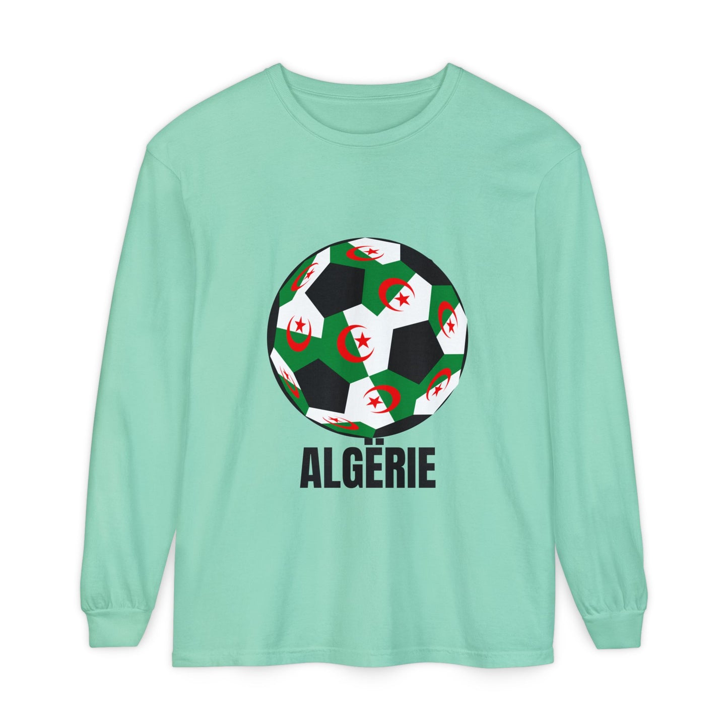 ALGËRIE Fan Specialty Soccer Ball Design T Shirt