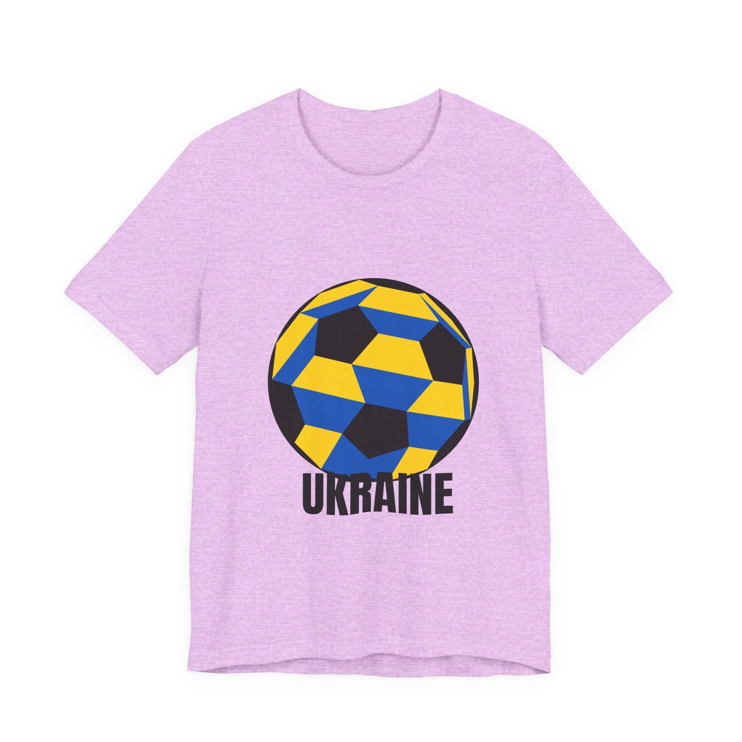 Ukraine Fan Specialty Soccer Ball Design T Shirt