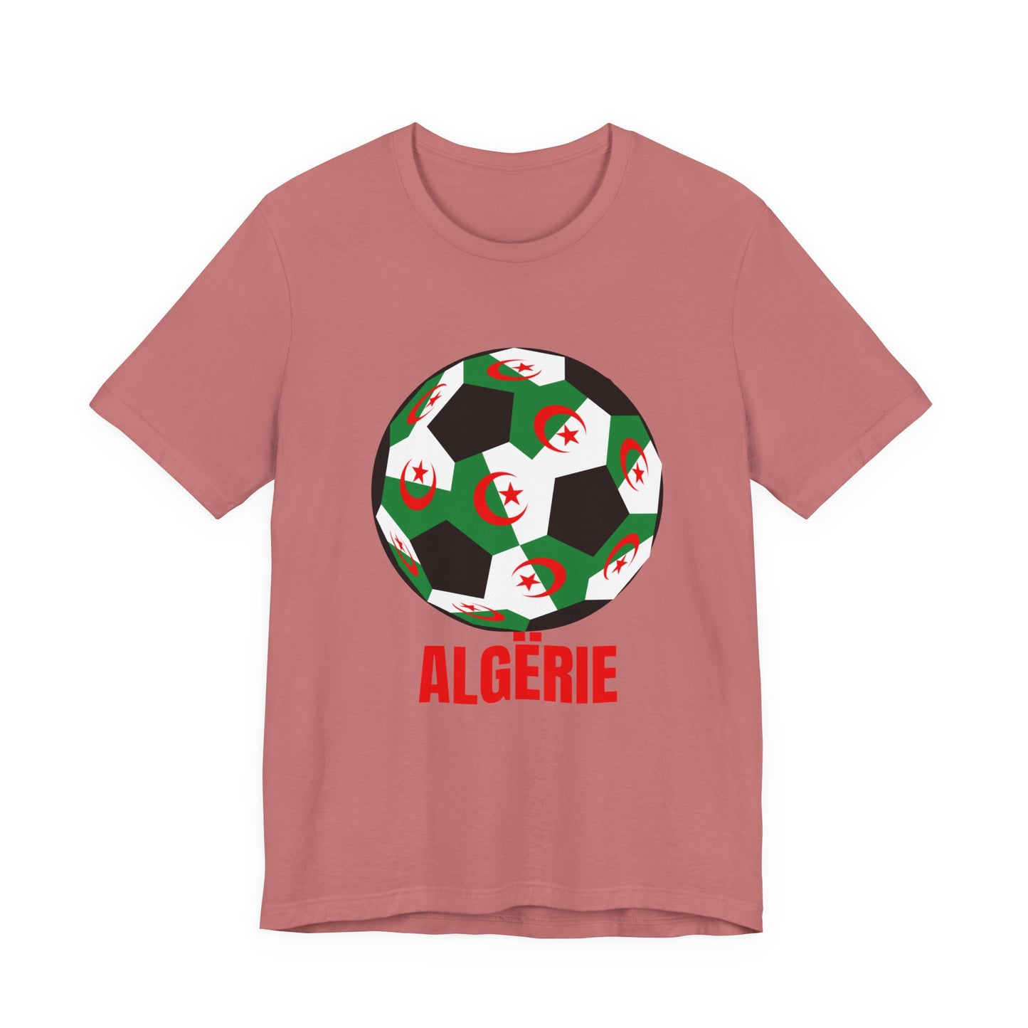ALGËRIE Fan Specialty Soccer Ball Design T Shirt