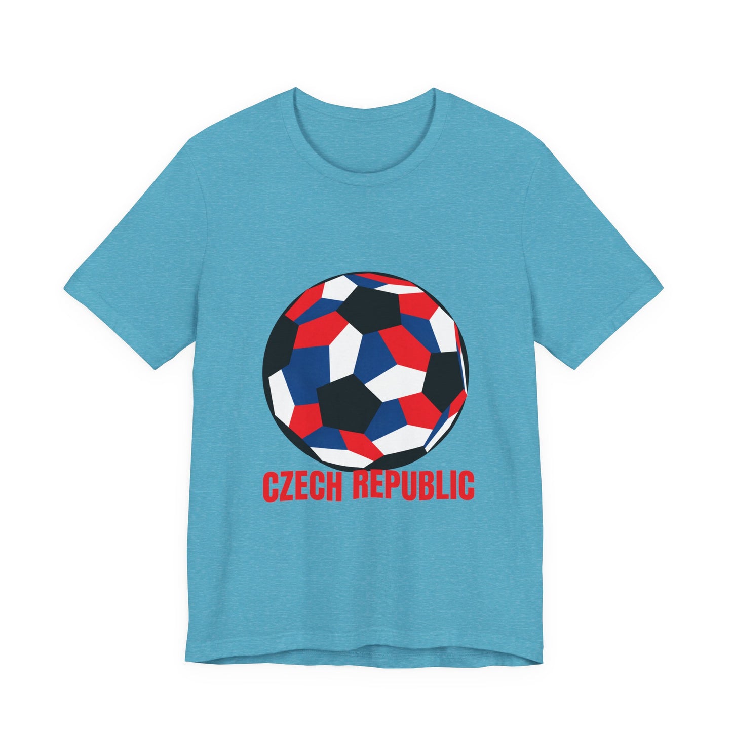 Czech Republic Fan Specialty Soccer Ball Design T Shirt