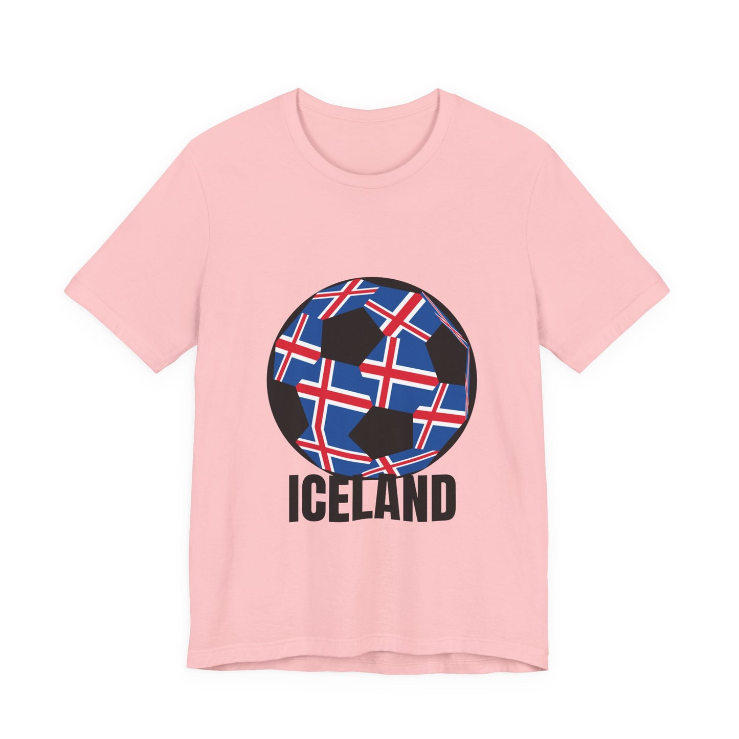 Iceland Fan Specialty Soccer Ball Design T Shirt