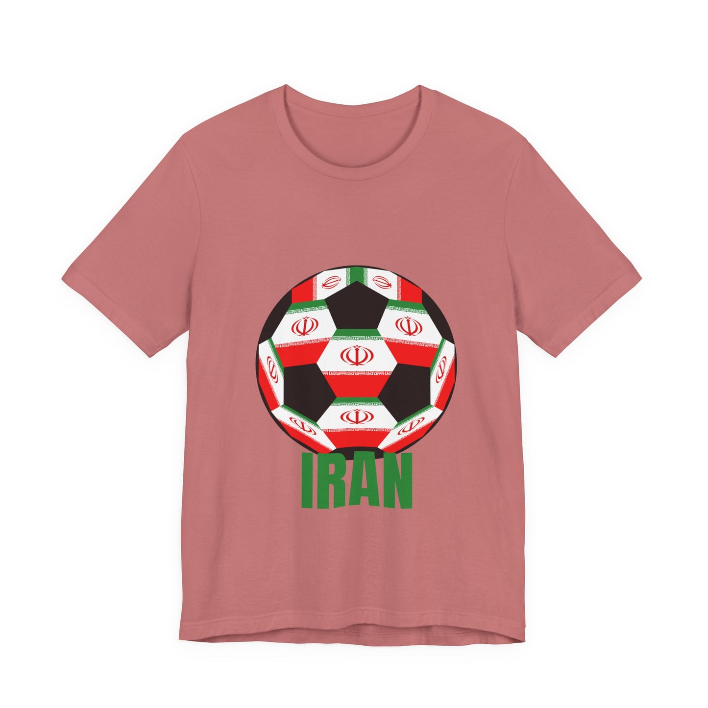 Iran Fan Specialty Soccer Ball Design T Shirt