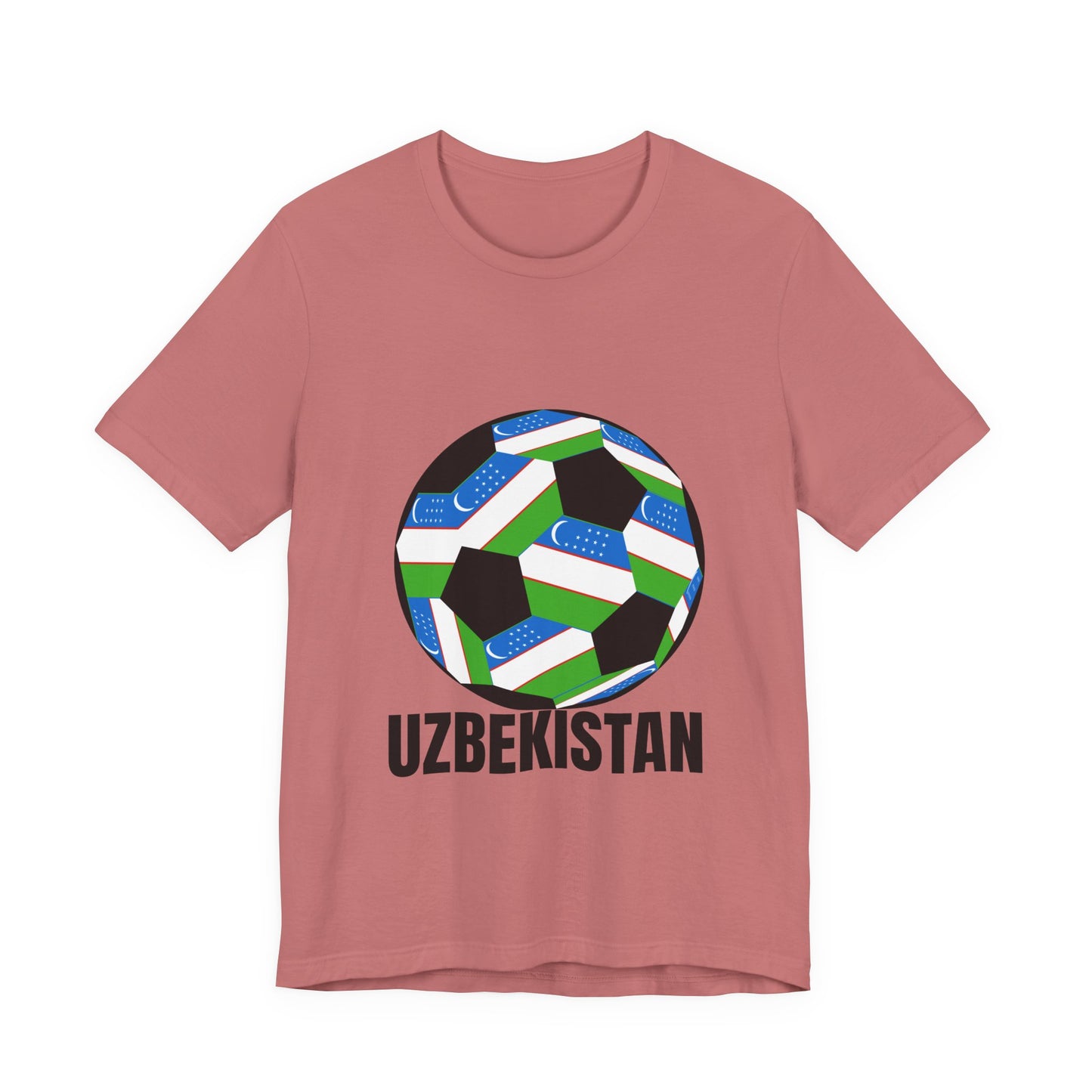 Uzbekistan Fan Specialty Soccer Ball Design T Shirt