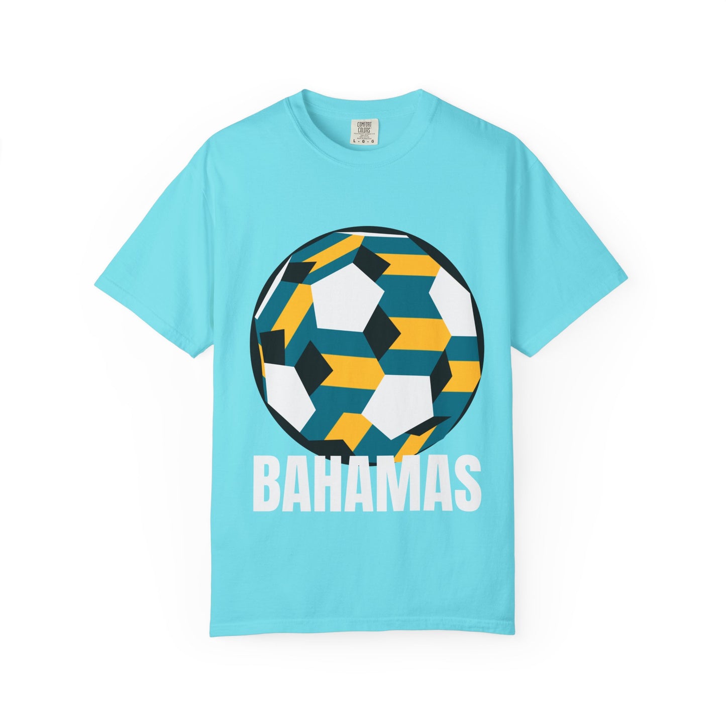 Bahamas Fan Specialty Soccer Ball Design T Shirt