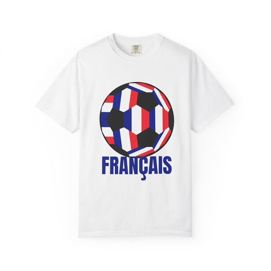 FRANÇAIS Fan Specialty Soccer Ball Design T Shirt