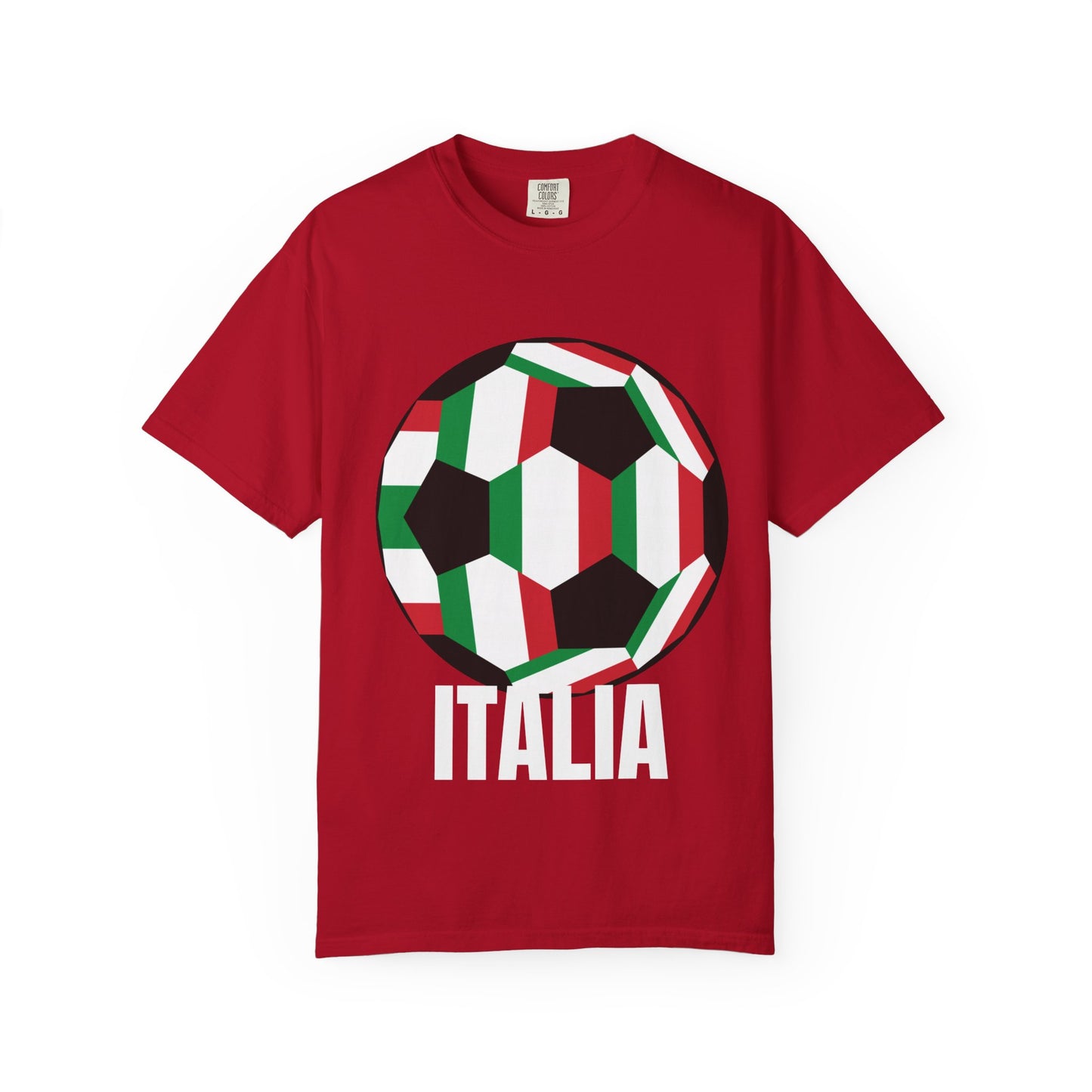 Italia Fan Specialty Soccer Ball Design T Shirt