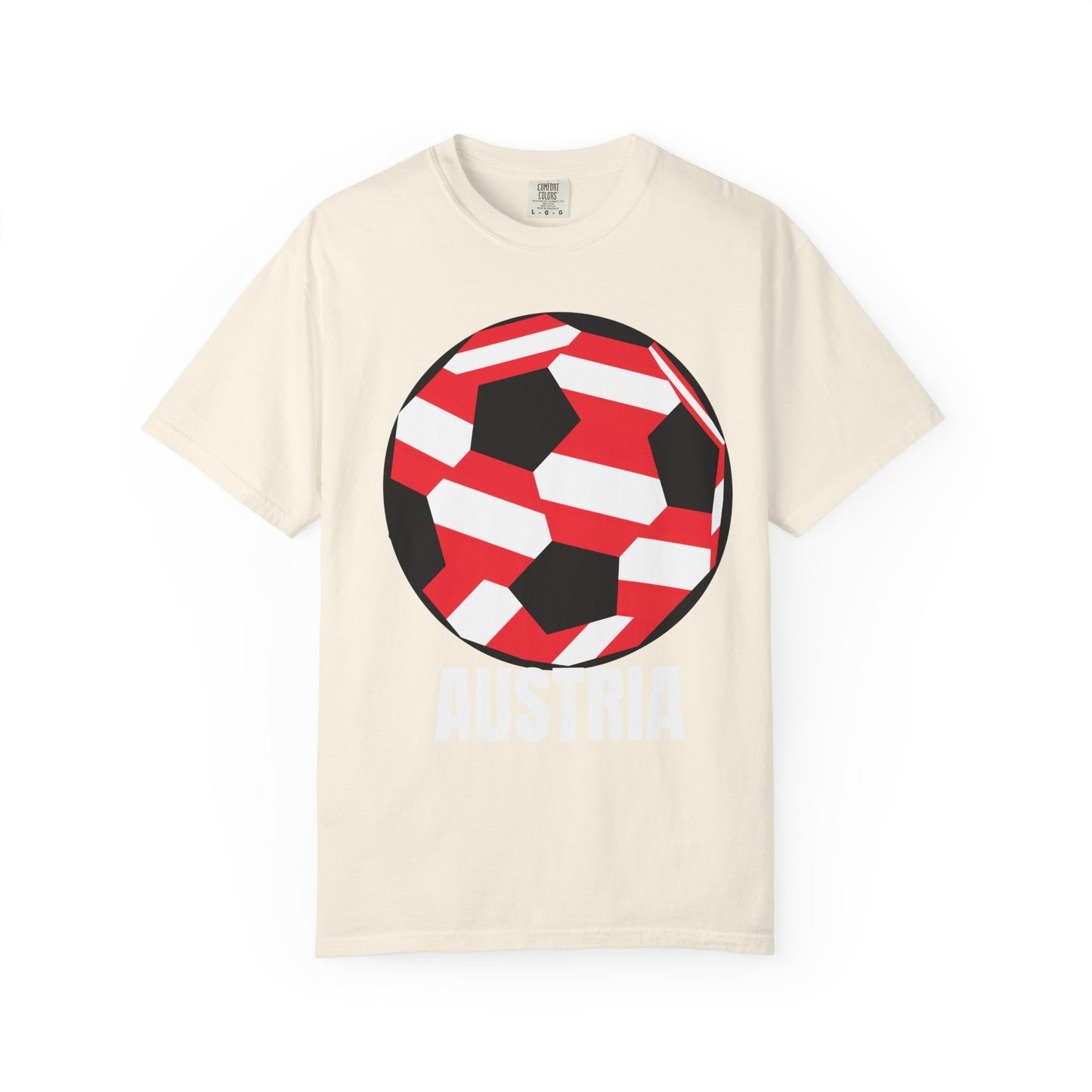 Austria Fan Specialty Soccer Ball Design T-SHirt