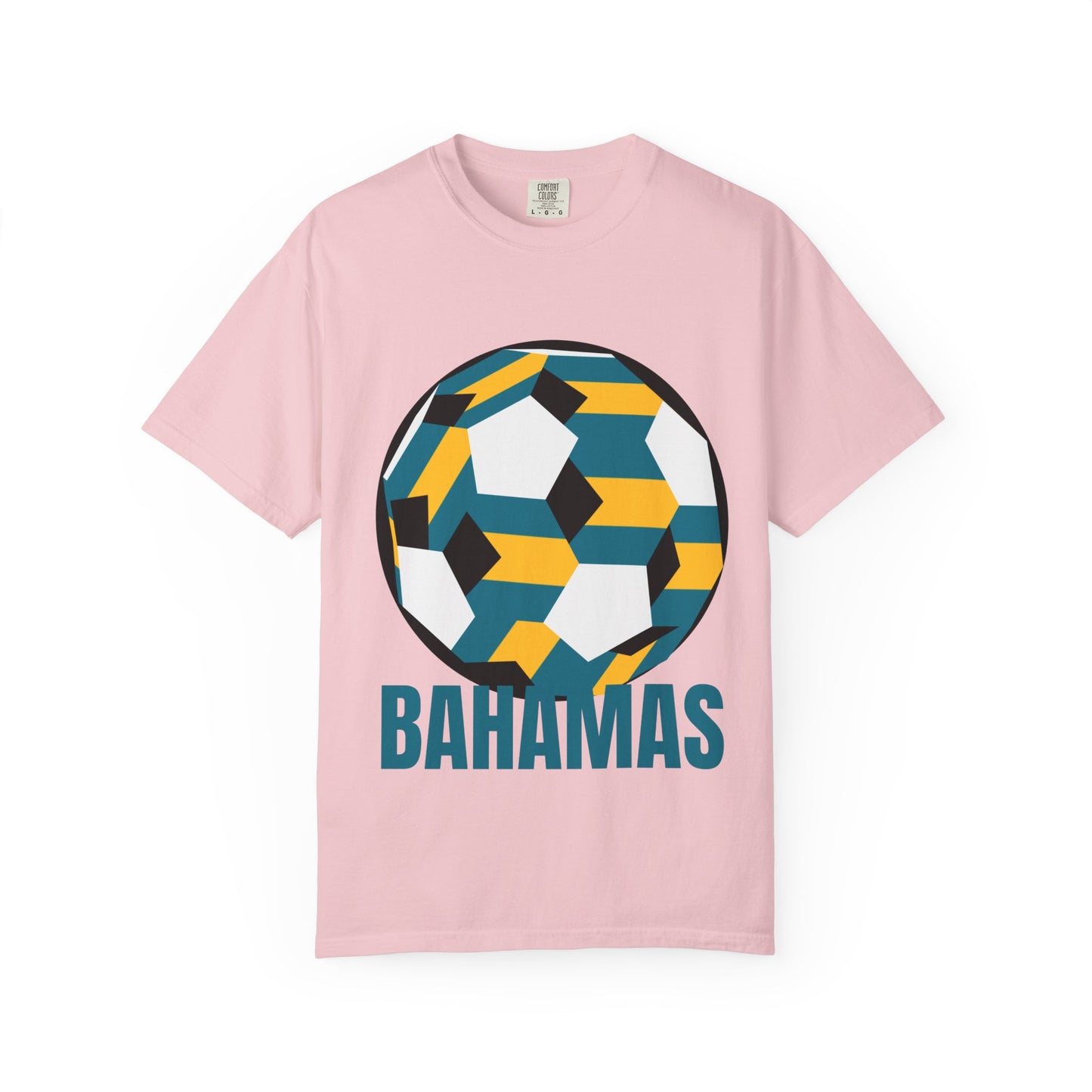 Bahamas Fan Specialty Soccer Ball Design T Shirt