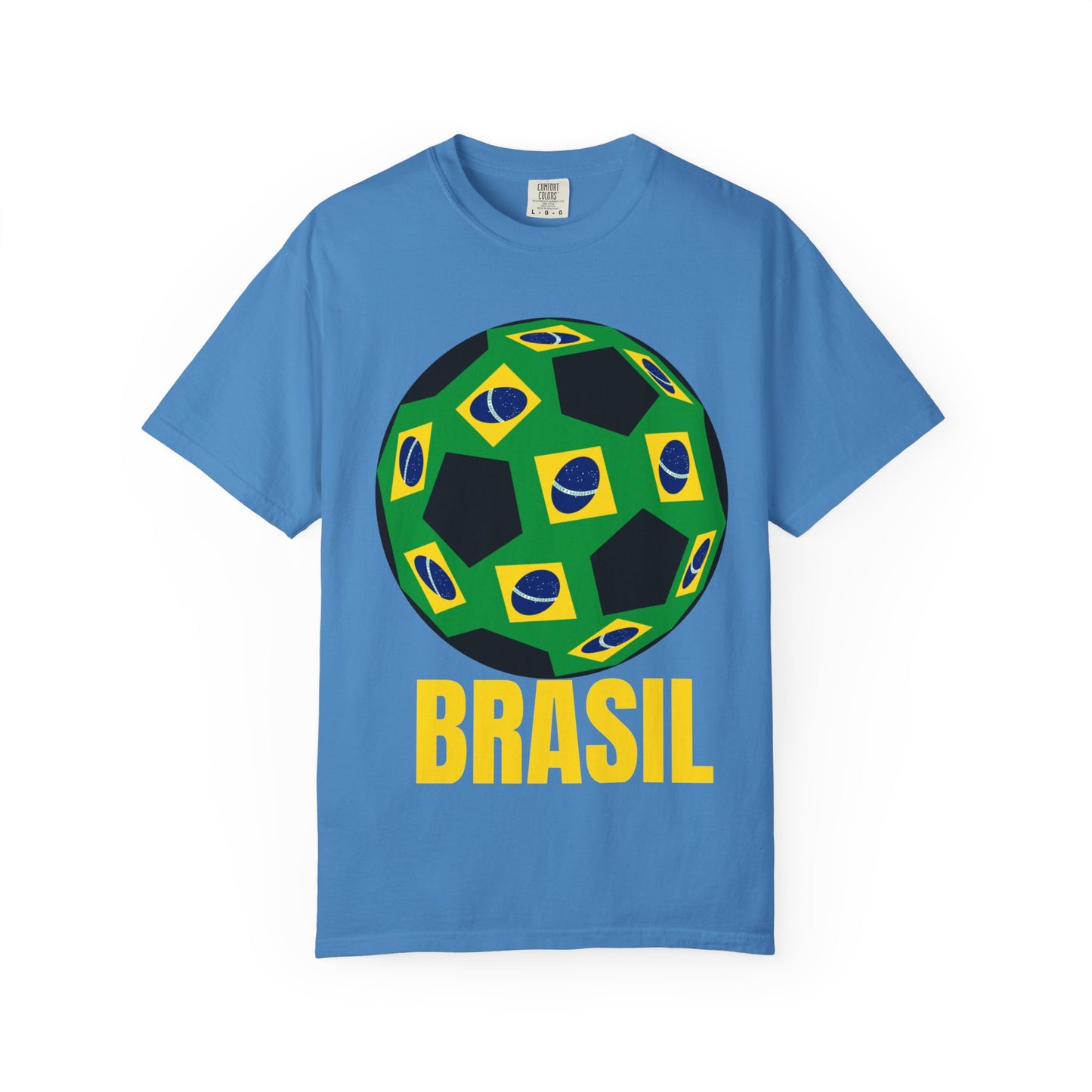 Brasil Fan Specialty Soccer Ball Design T Shirt