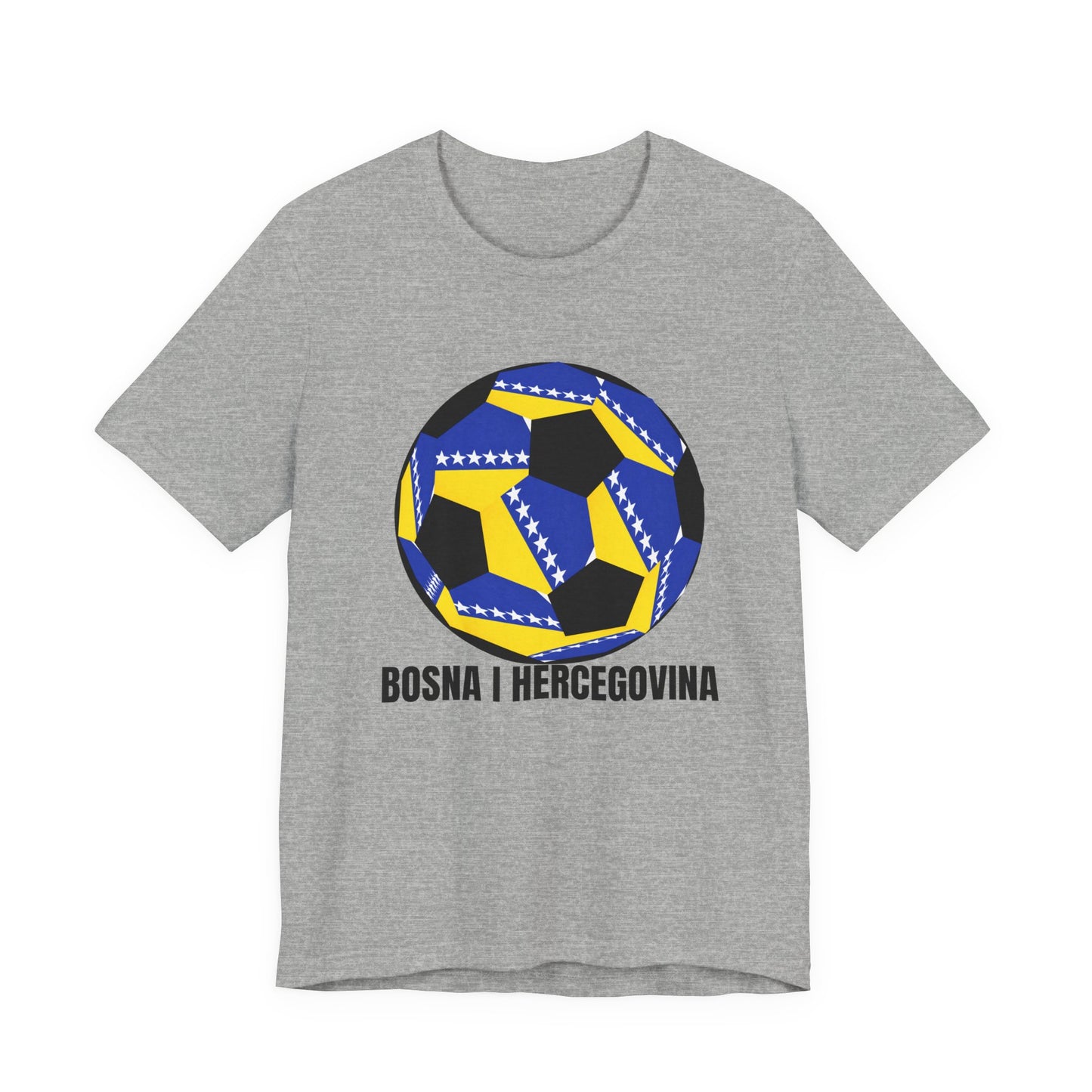 Bosnia Herzegovina Fan Specialty Soccer Ball Design T Shirt