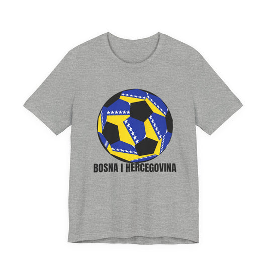 Bosnia Herzegovina Fan Specialty Soccer Ball Design T Shirt
