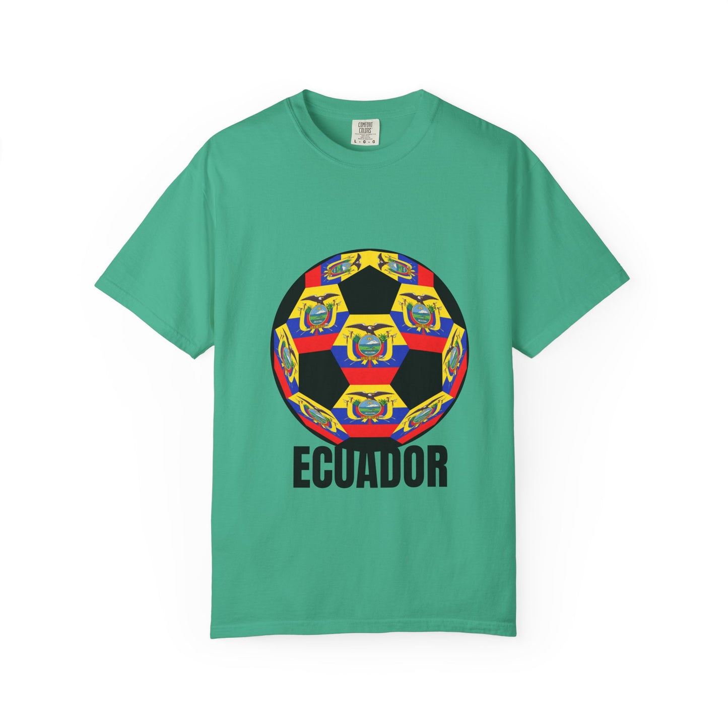 Ecuador Fan Specialty Soccer Ball Design T Shirt