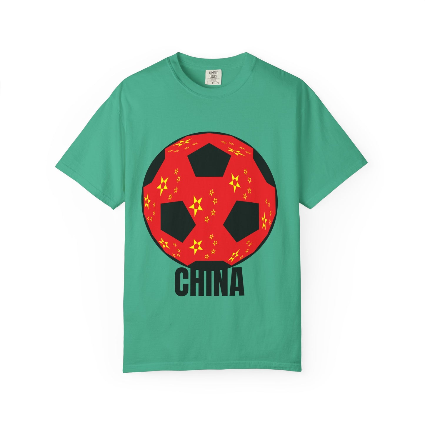China Fan Specialty Soccer Ball Design T Shirt