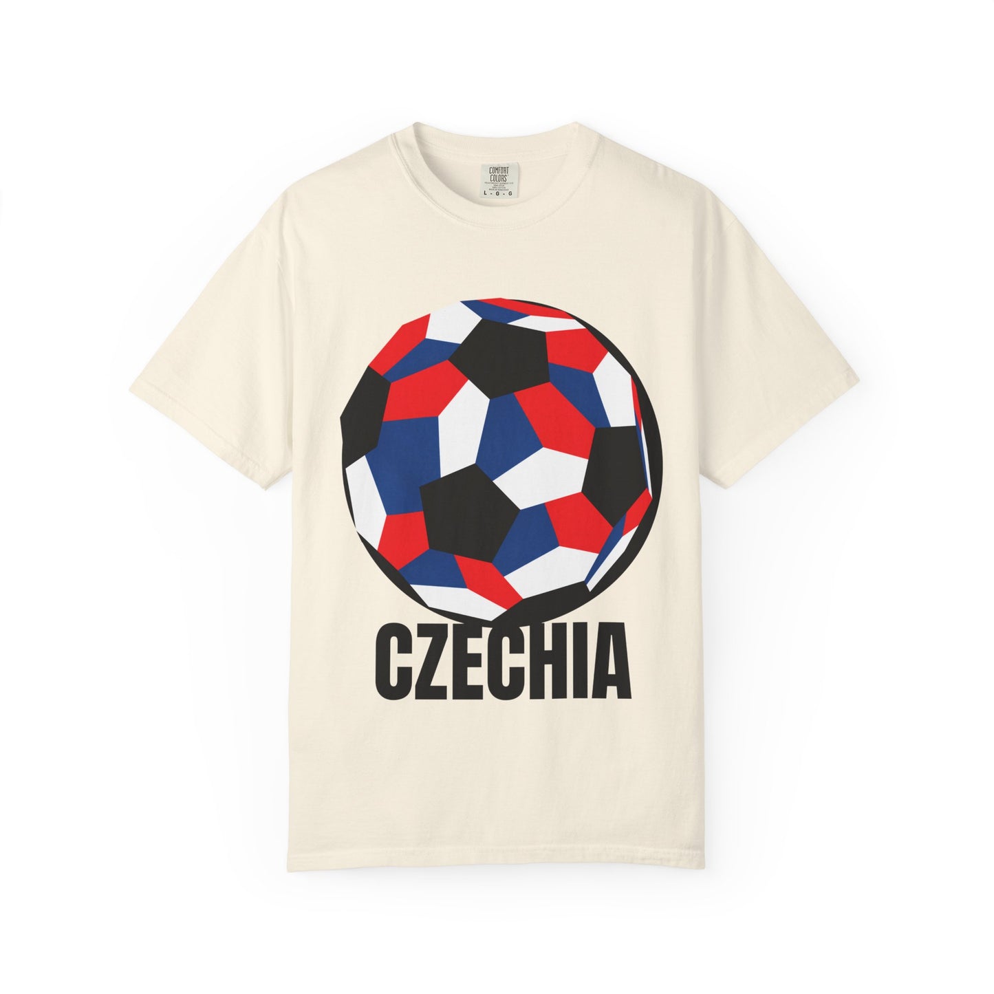 Czechia Fan Specialty Soccer Ball Design T Shirt
