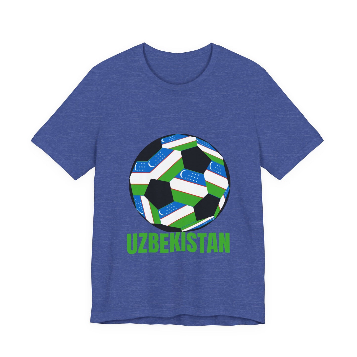 Uzbekistan Fan Specialty Soccer Ball Design T Shirt