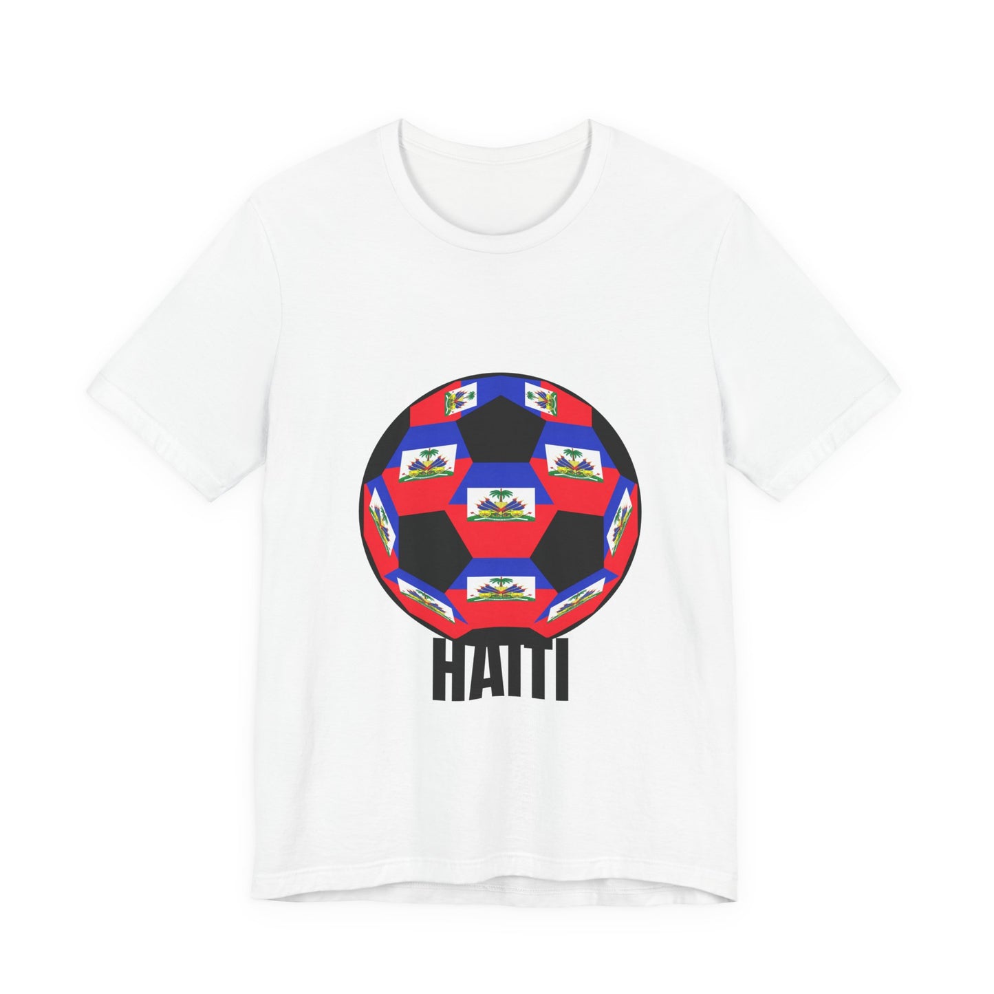 Haiti Fan Specialty Soccer Ball Design T Shirt