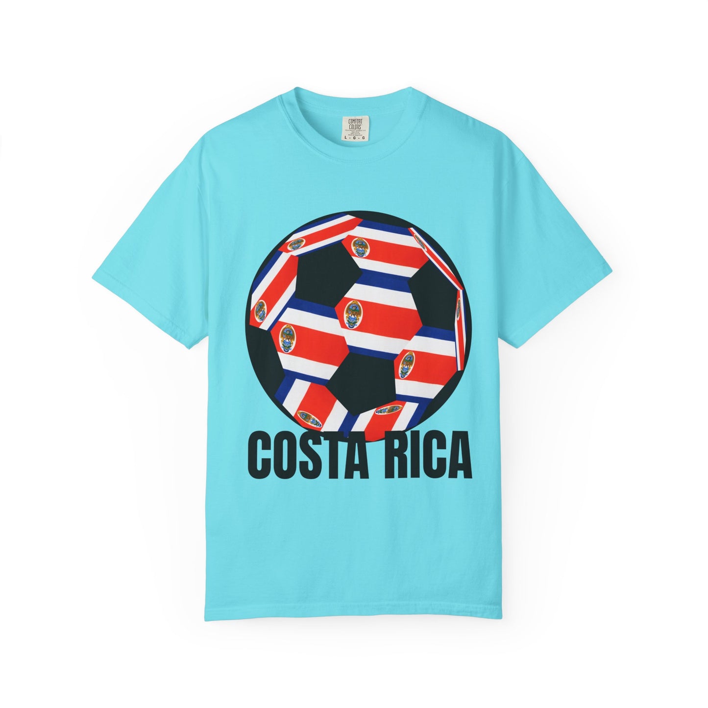 Costa Rica Fan Specialty Soccer Ball Design T Shirt