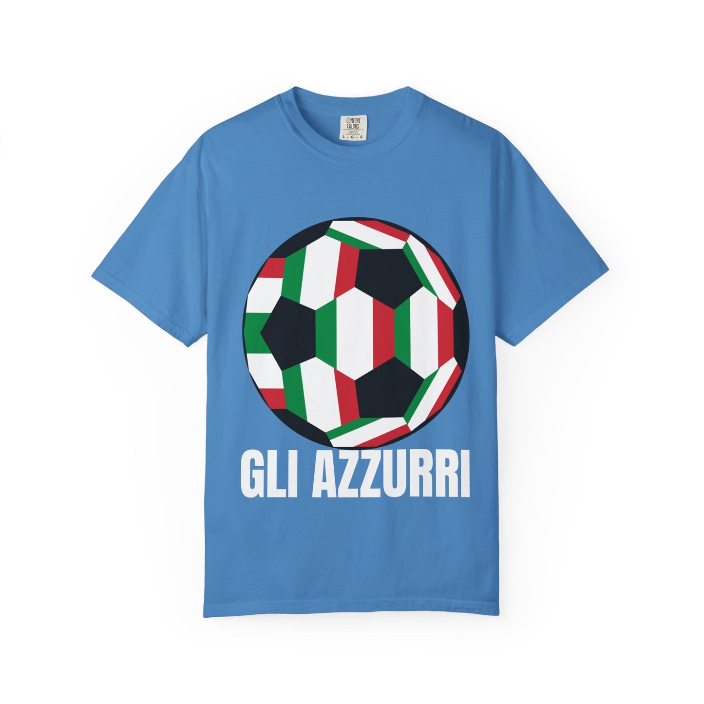 Gli Azzurri Fan Specialty Soccer Ball Design T Shirt