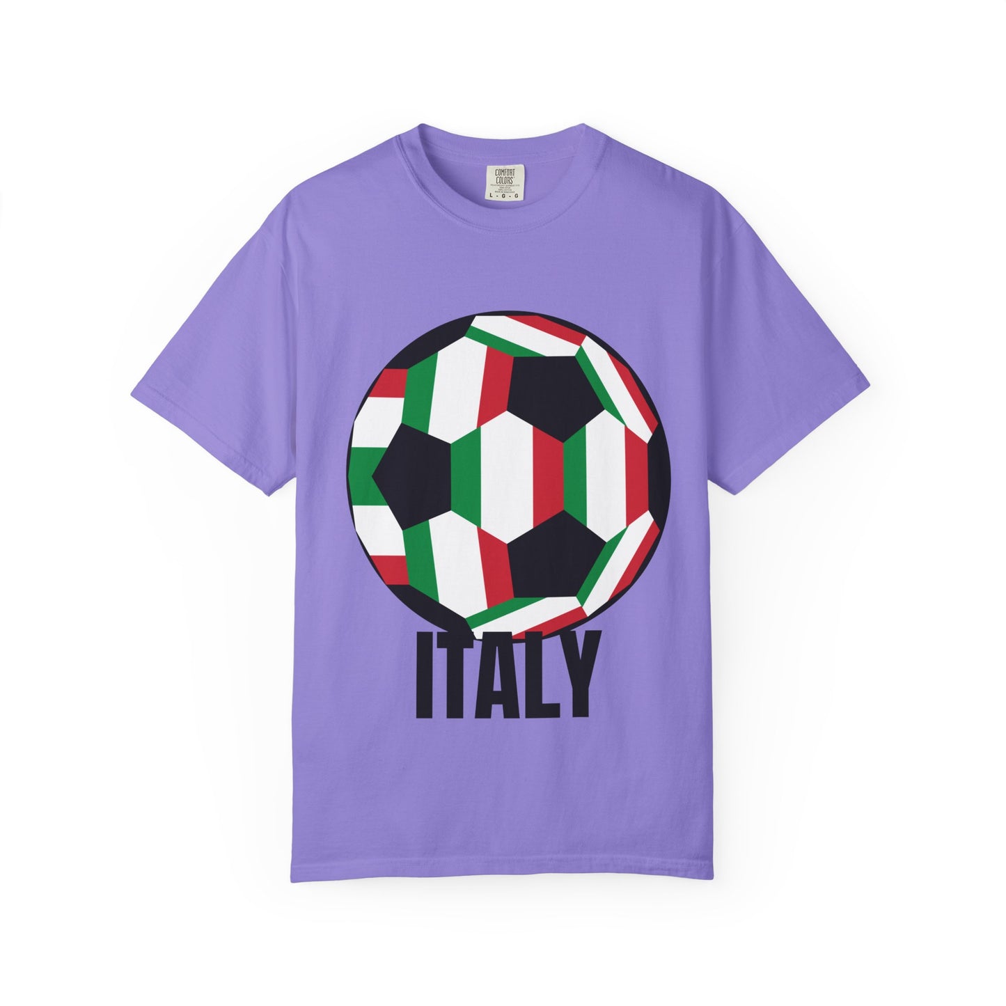 Italy Fan Specialty Soccer Ball Design T Shirt