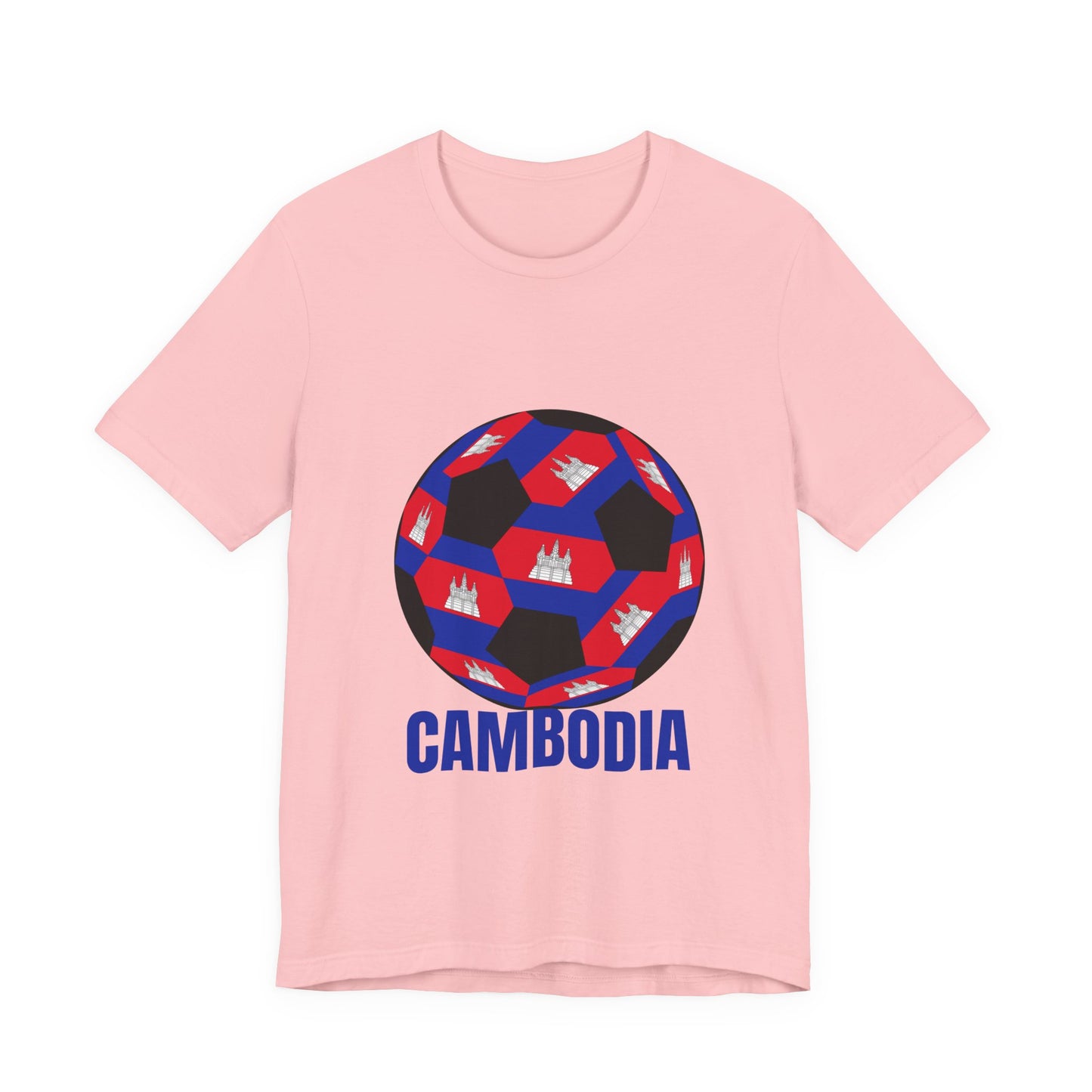 Cambodia Fan Specialty Soccer Ball Design T Shirt