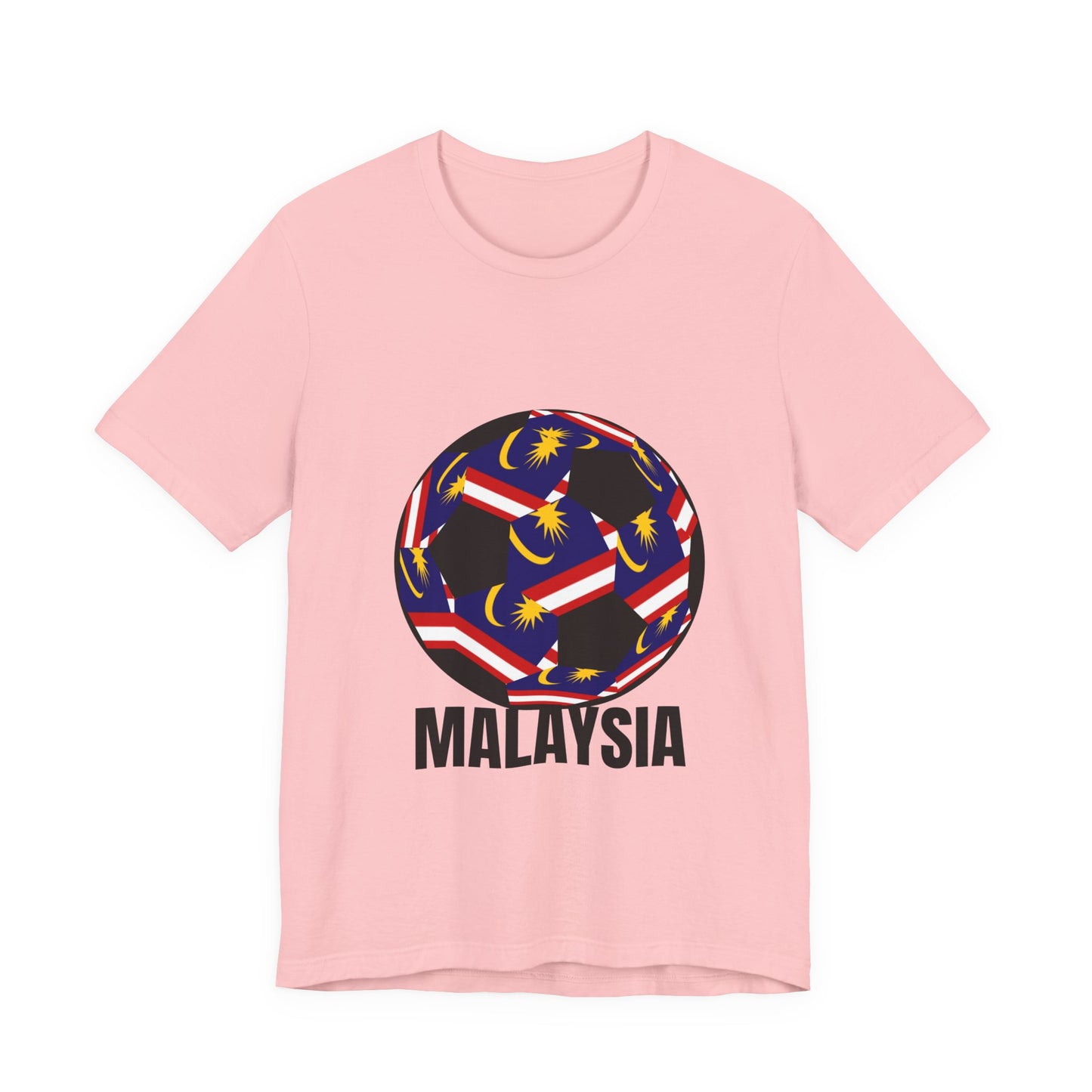 Malaysia Fan Specialty Soccer Ball Design T Shirt