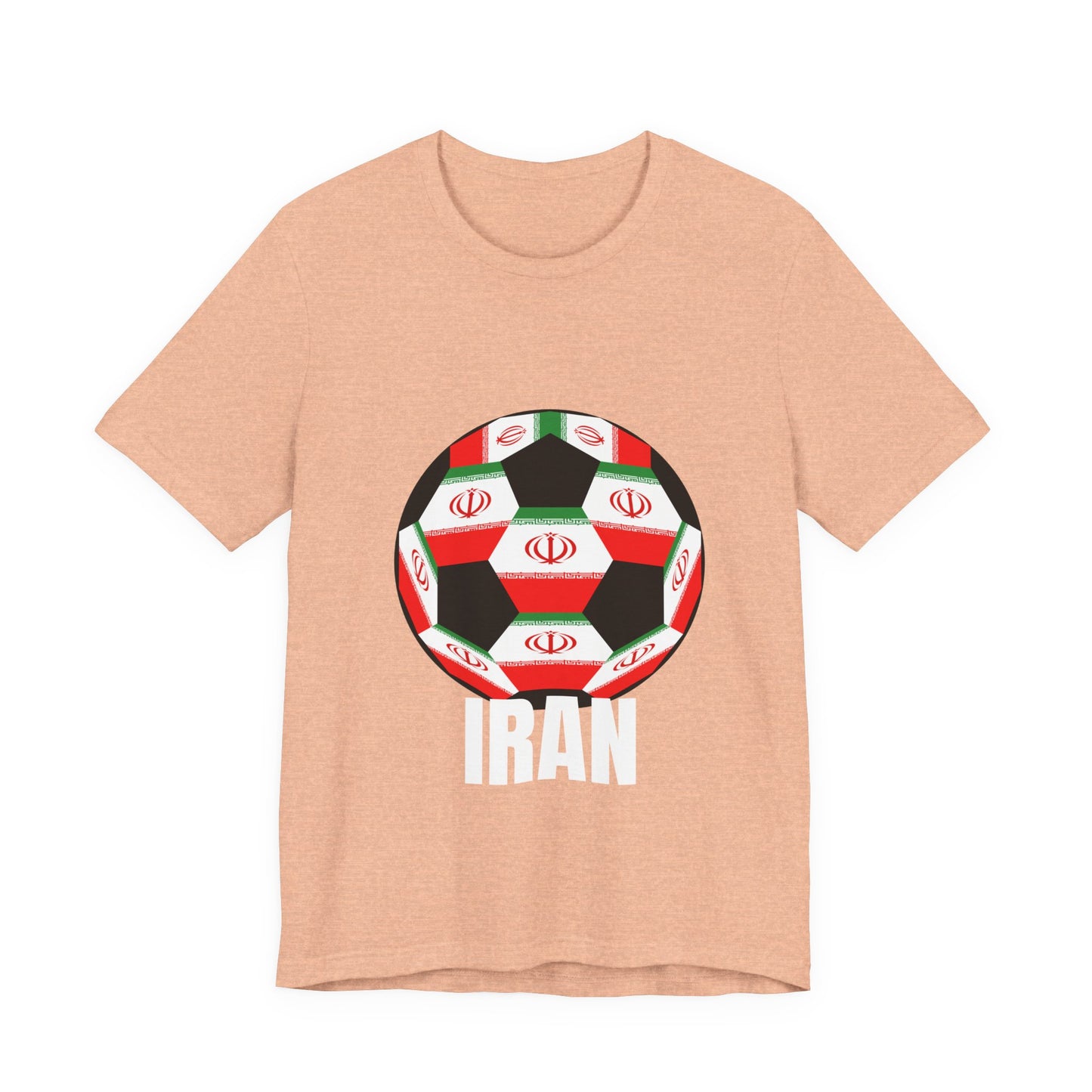 Iran Fan Specialty Soccer Ball Design T Shirt