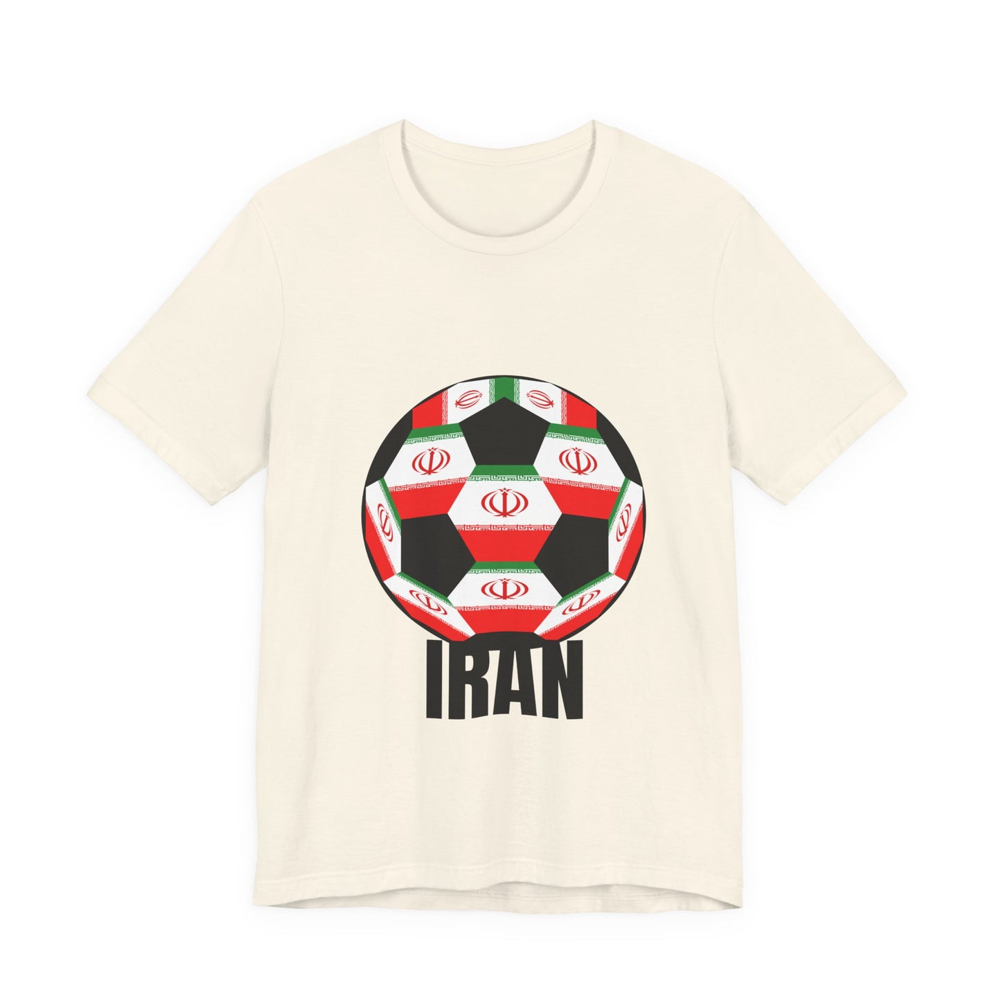 Iran Fan Specialty Soccer Ball Design T Shirt