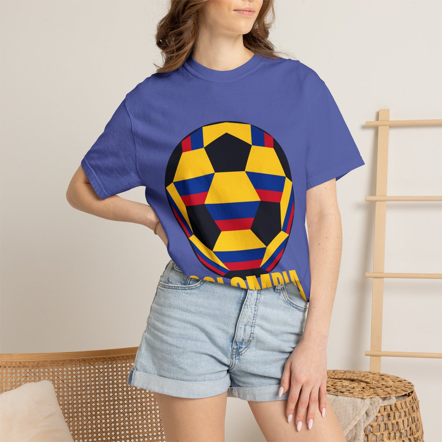 Columbia Fan Specialty Soccer Ball Design T Shirt