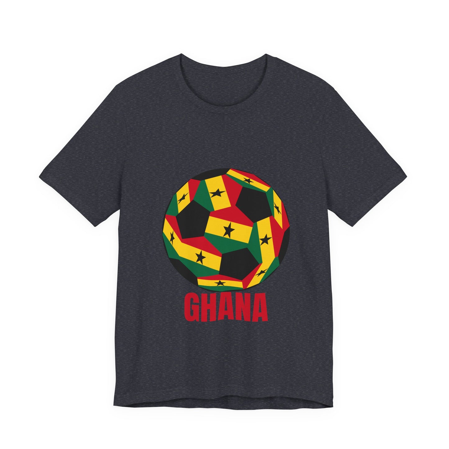 Ghana Fan Specialty Soccer Ball Design T Shirt