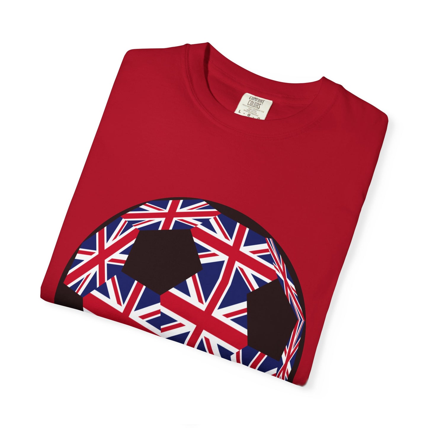 Great Britain Fan Specialty Soccer Ball Design T Shirt