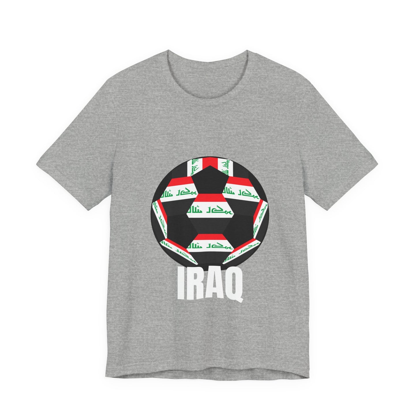 Iraq Fan Specialty Soccer Ball Design T Shirt