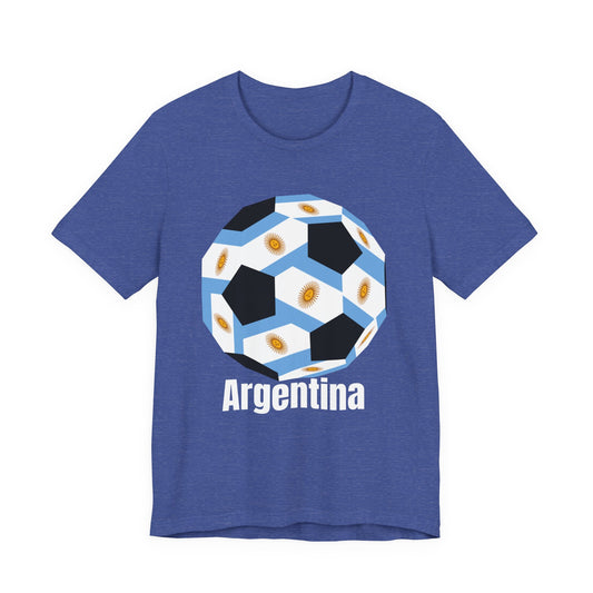 Argentina Fan Specialty Soccer Ball Design T Shirt