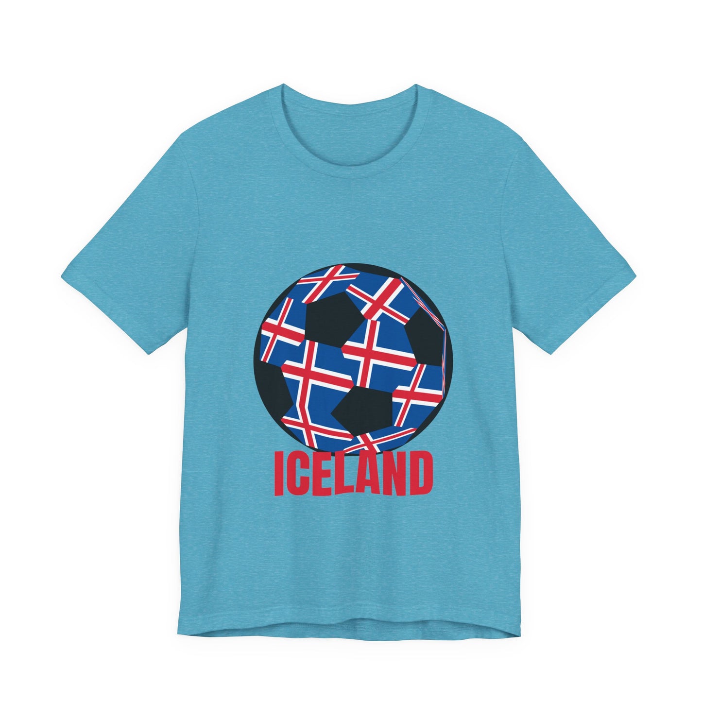 Iceland Fan Specialty Soccer Ball Design T Shirt